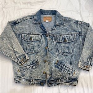 Vintage Blue Distressed Jean Jacket